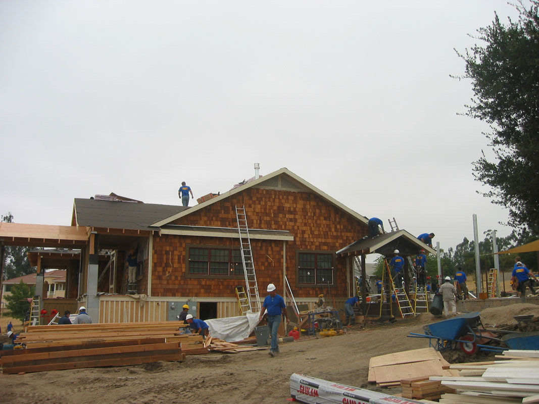Crew on new construction project