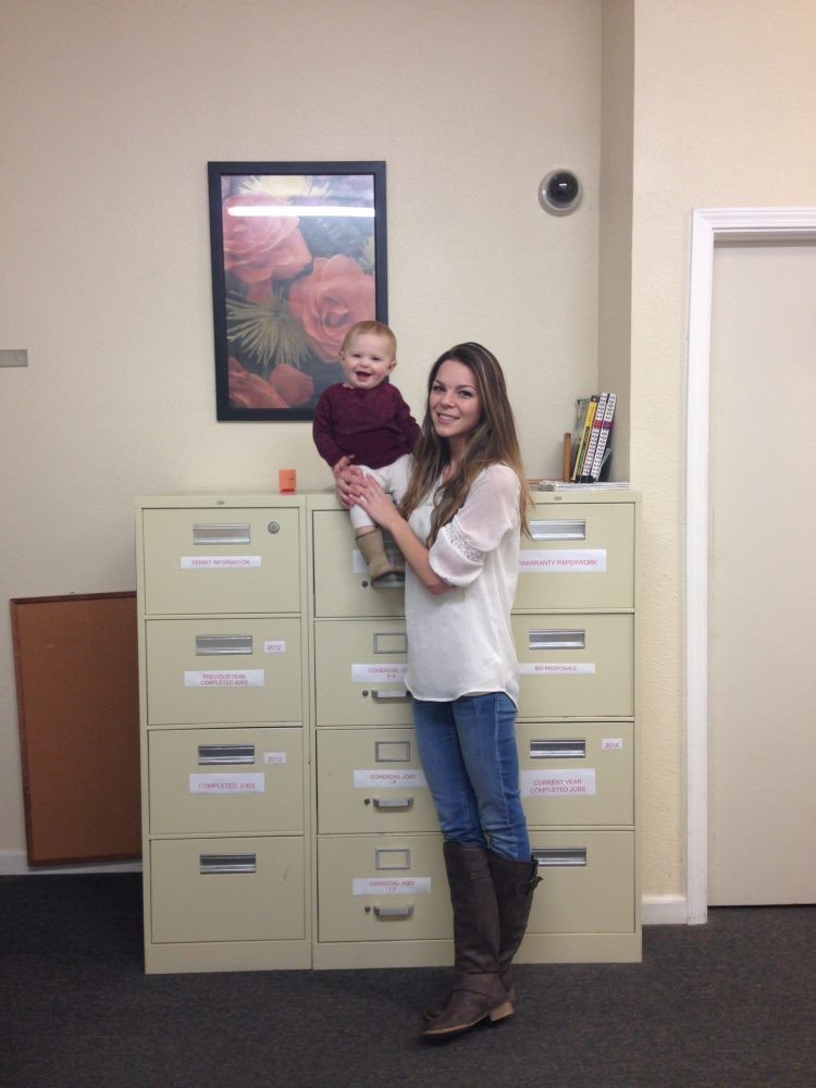 Mikayla Daniels in the office