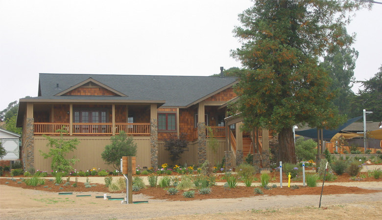 Completed residential roofing project