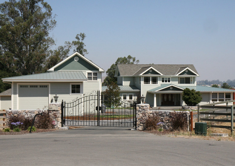 Gated estate with roofing by Second Generation Roofing